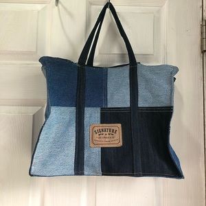 Upcycled denim tote